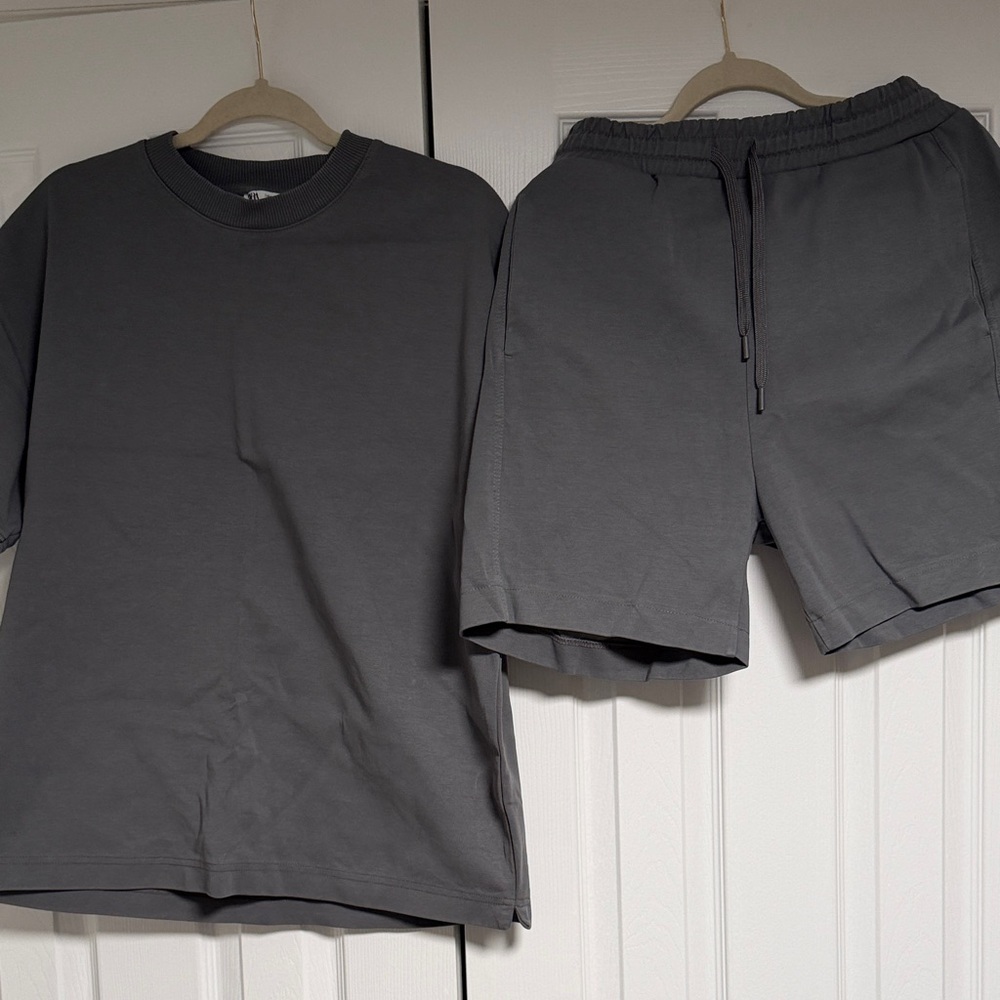 Zara Charcoal Gray Ribbed Top